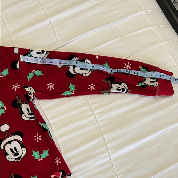 Disney Red Mickey Mouse Holiday Plush Pajamas - Picture 7 of 12